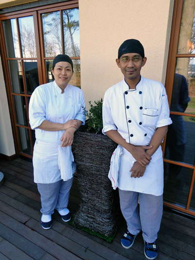 Küchenteam in unserem Pobierowo Restaurant